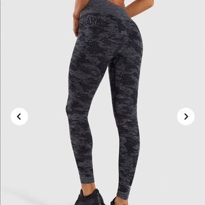 Gymshark Camo Seamless Leggings black